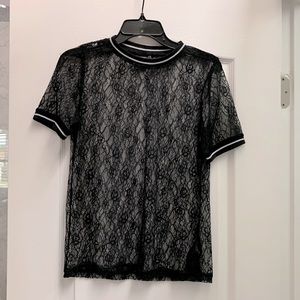 Black Lace Top - Small